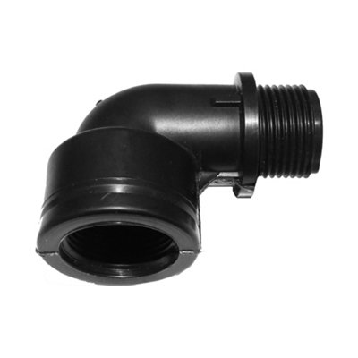 1.25Bsp Male To Female 90Degrees Elbow Connector  Threaded Plastic Plumbing Fitting from B&Q