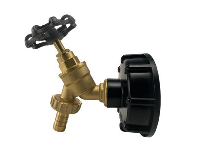 Ibc 2S60X6 Lid Kit With Bsp Brass Round Handle Bib Tap And Hose Tail from B&Q