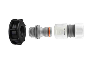 Ibc 2" S60X6 Lid With Max Flo Power Jet 3/4" Bsp Connector KitIbc Outlet Set from B&Q
