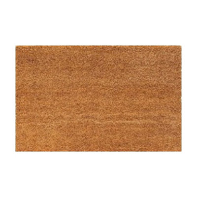  - Natural Coir Doormat 40 X 60 CmMinimalist Unprinted Rubber-Backed Entrance Mat