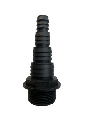 1.5" Bsp Male Pond AdapterStepped Hose Barb For 20mm 25mm 32mm 40mm Pipes from B&Q
