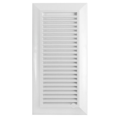 Duo Smart Louvre Vent 90mm X 240mm With Insect MeshIntegrated DamperBrown Finish from B&Q
