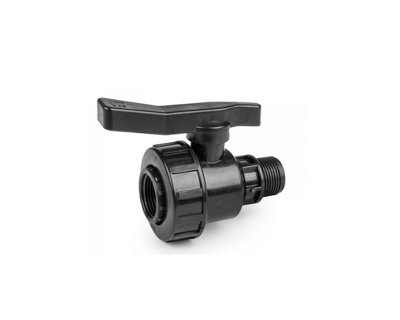 1.25" Bspf-M Polypropylene Single Union Full Flow Ball Valve 32 mm (1.25") from B&Q