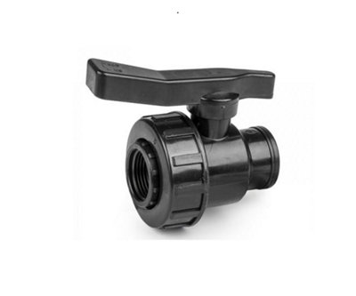 1.25" Bspf Polypropylene Single Union Full Flow Ball Valve32 mm (1.25") from B&Q