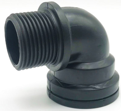 2" Bsp Male To 2" Bsp Female 90-Degree Plastic Elbow Connector For Pipe Routing from B&Q