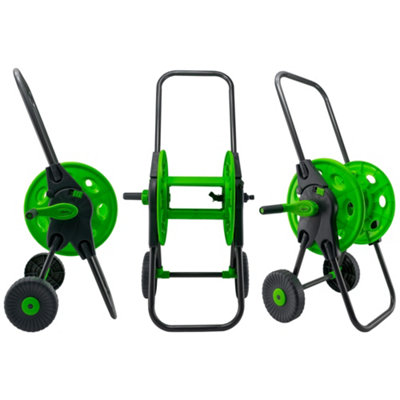  - Lime Line 45M 1/2" Garden Hose Reel Cart With Wheels And CrankBlue