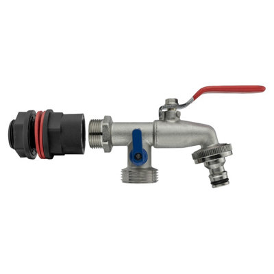 3/4" Bsp Water Butt Kit With Dual Tap Splitter And Quick-Connect Outlets from B&Q