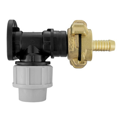 20mm Mdpe Wall Flange Kit With 1/2" Geka Barb And 1/2" Bsp Male ConnectorPn10 from B&Q