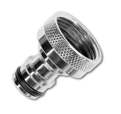 Nickel-Plated Brass Snap-On Male Tap Connector3/4" Bspf ThreadClick-Lock from B&Q