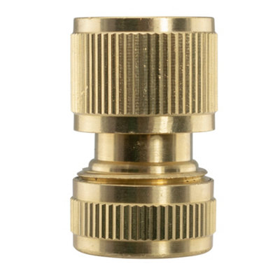  - 1/2" Brass Female Click Lock Snap-On Hose Connector For Garden Watering And Irrigation