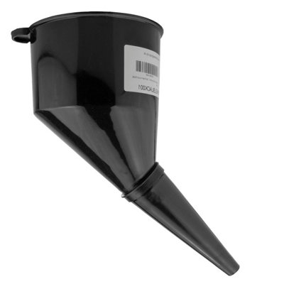  - Black Angled Fuel Filling Funnel With Built-In Mesh FilterDurable PpLightweight 120G