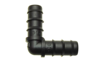 1/2" Barbed 90-Degree Elbow Fitting For Irrigation HosePlastic Push-Fit Connector from B&Q