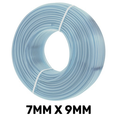 1M Transparent Flexible Pvc Tubing 7mm Id X 9mm OdClear Pvc Hose For FoodWater And Light Chemical Transfer from B&Q