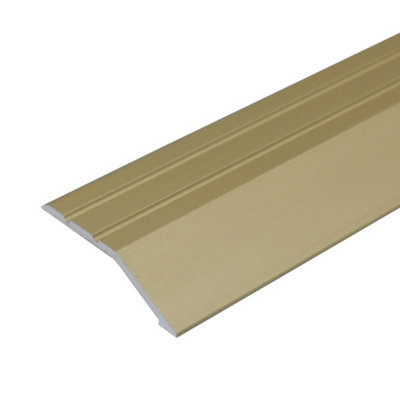 A11 900mm X 40mm 2mm Anodised Aluminium Door Threshold Ramp ProfileGold0.9M from B&Q