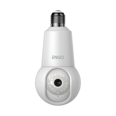 Engo Ecam-E27 Wi-Fi Smart Bulb Camera 4Mp Indoor Cctv With Night Vision from B&Q