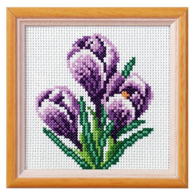 Groves Of Thames Xstitch Kit Crocus - Cross Stitch Kit: Crocus - Orchidea