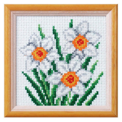 Groves Of Thames Xstitch Kit Narcissus - Cross Stitch Kit: Narcissus - Orchidea