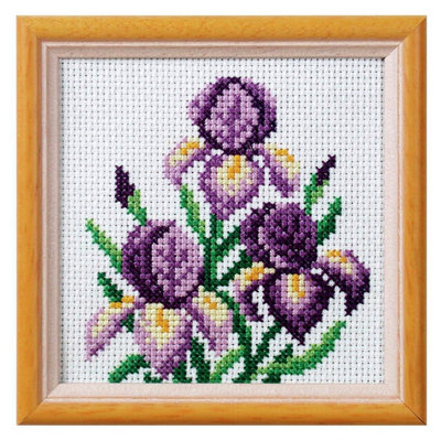 Groves Of Thames Xstitch Kit Iris - Cross Stitch Kit: Iris - Orchidea