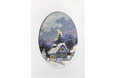 B&Q -  Cross Stitch Kit: Greetings Card: Twilight Cottage
