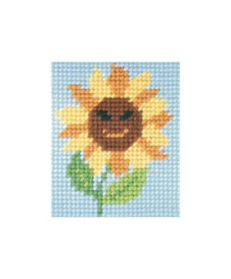Groves Of Thames Needlepoint Kit: My First Embroidery: Sunny Sunflower Size 4.5