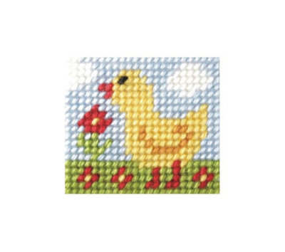 Groves Of Thames Needlepoint Kit: My First Embroidery: Little Chick Size 4.5