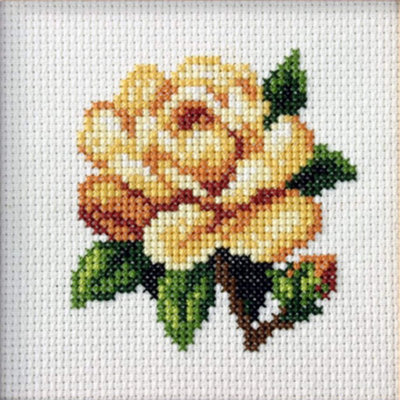 B&Q -  Yellow RoseCross Stitch Kit: Yellow RoseOrchidea