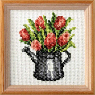 Groves Of Thames Tulips - Cross Stitch Kit: Tulips - Orchidea Size 14