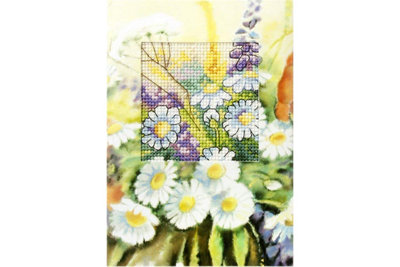 B&Q -  G/card DaisiesCross Stitch Kit: Greetings Card: DaisiesOrchidea