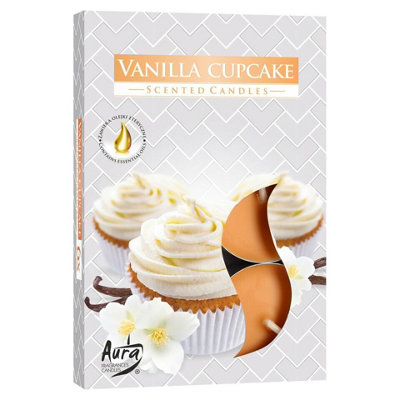 Urbn-Living Set Of 18 Vanilla Cupcake Scented Tea Candles Light