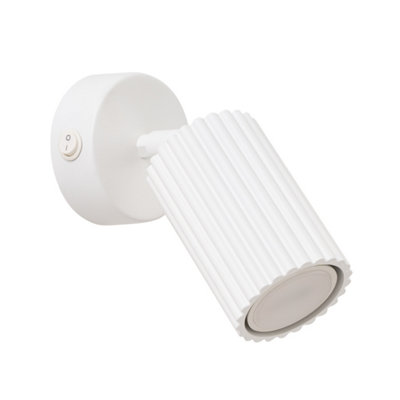 Sollux Lighting Wall Lamp Karbon White With A Switch - White - Image 2