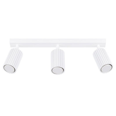 B&Q -  Luminosa Karbon Minimalist Spotlight Bar 3 Light White
