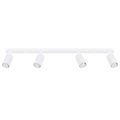 B&Q -  Luminosa Karbon Minimalist Spotlight Bar 4 Light White