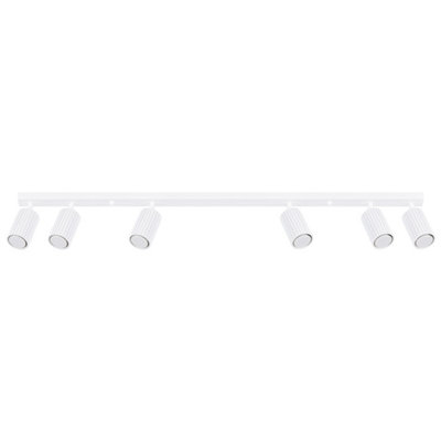 B&Q -  Luminosa Karbon Minimalist Spotlight Bar 6 Light White