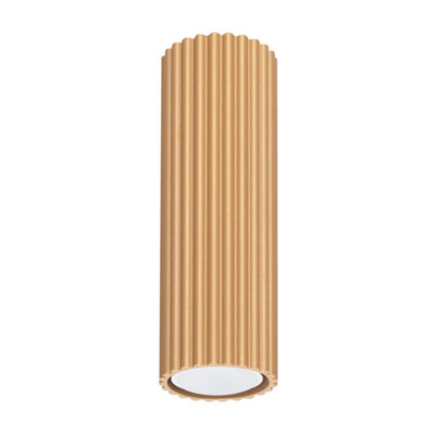 B&Q -  Luminosa Karbon Minimalist Surface Mounted Ceiling Lamp 20 Gold