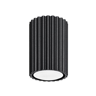 B&Q -  Luminosa Karbon Minimalist Surface Mounted Ceiling Lamp 10 Black