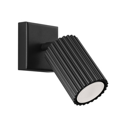 B&Q -  Luminosa Karbon Minimalist Single Wall Spotlight Black