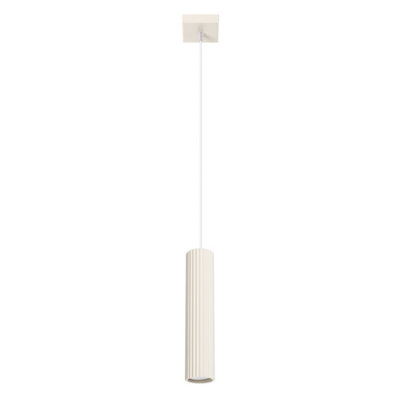 Sollux Lighting Karbon Aluminum Beige 1 Lights Minimalist Pendant Ceiling Light from B&Q
