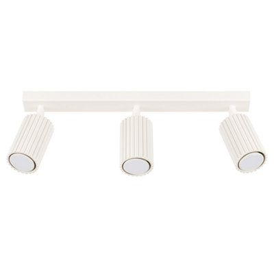 B&Q -  Luminosa Karbon Minimalist Spotlight Bar 3 Light Beige