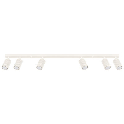 B&Q -  Luminosa Karbon Minimalist Spotlight Bar 6 Light Beige