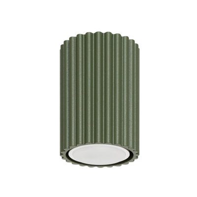 Sollux Lighting Karbon Aluminum Olive Green 1 Lights Minimalist Ceiling Light from B&Q