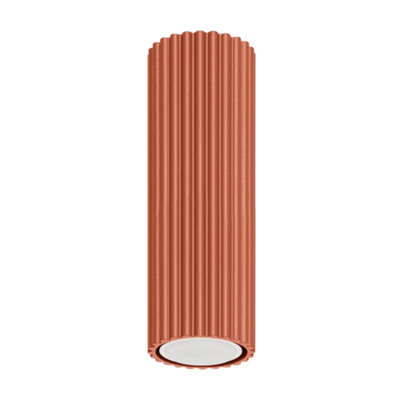 B&Q -  Luminosa Karbon Minimalist Surface Mounted Ceiling Lamp 20 Red Ochre