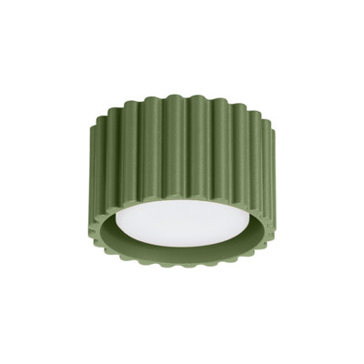 Sollux Lighting Ceiling Lamp Aura 1 Olive Green Gx53 - Olive Green - Image 2