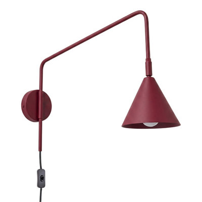 Sollux Lighting Wall Lamp Nox Burgundy - Image 2
