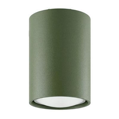 B&Q -  Lagos Steel Olive Green 1 Lights Modern Ceiling Lamps