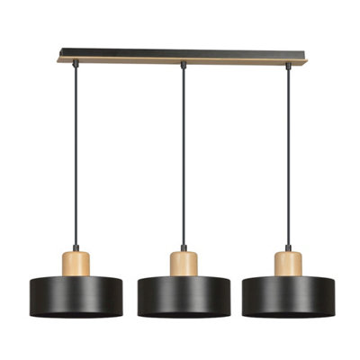 Emibig Lighting Emibig Torin Pendant Lamp  3 X E27 Black