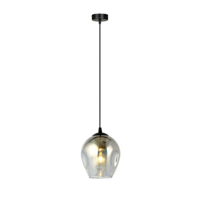 Emibig Lighting Emibig Istar Pendant Lamp  1 X E27 Black With Graphite Shade from B&Q