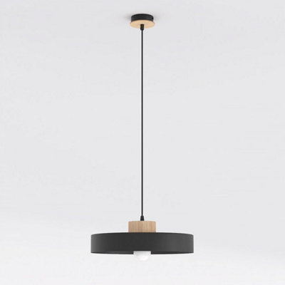 Emibig Lighting Emibig Kivi Lge Pendant Lamp 1 X E27 Black from B&Q