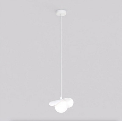 Emibig Lighting Emibig Ritual Pendant Lamp 1 X G9 White With White Shade