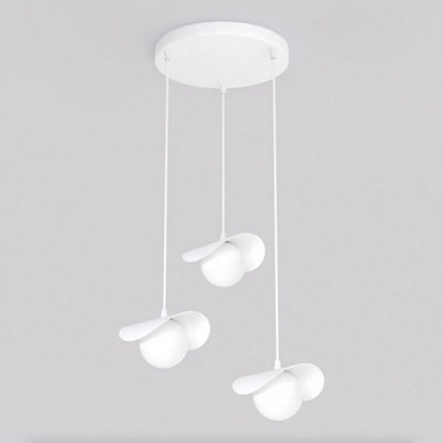 Emibig Lighting Emibig Ritual Pendant Lamp 3 X G9 White With White Shade