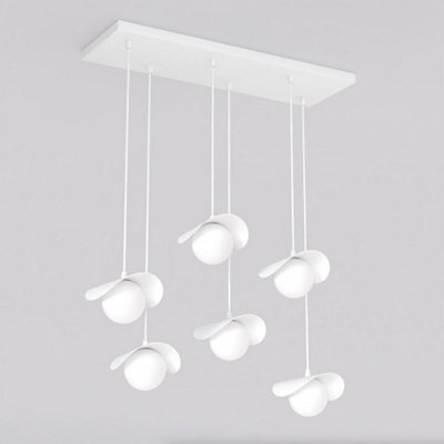Emibig Lighting Emibig Ritual Pendant Lamp 6 X G9 White With White Shade